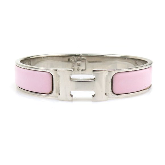 Hermès Clic H Pink Metal bracelet - Picture 1 of 5